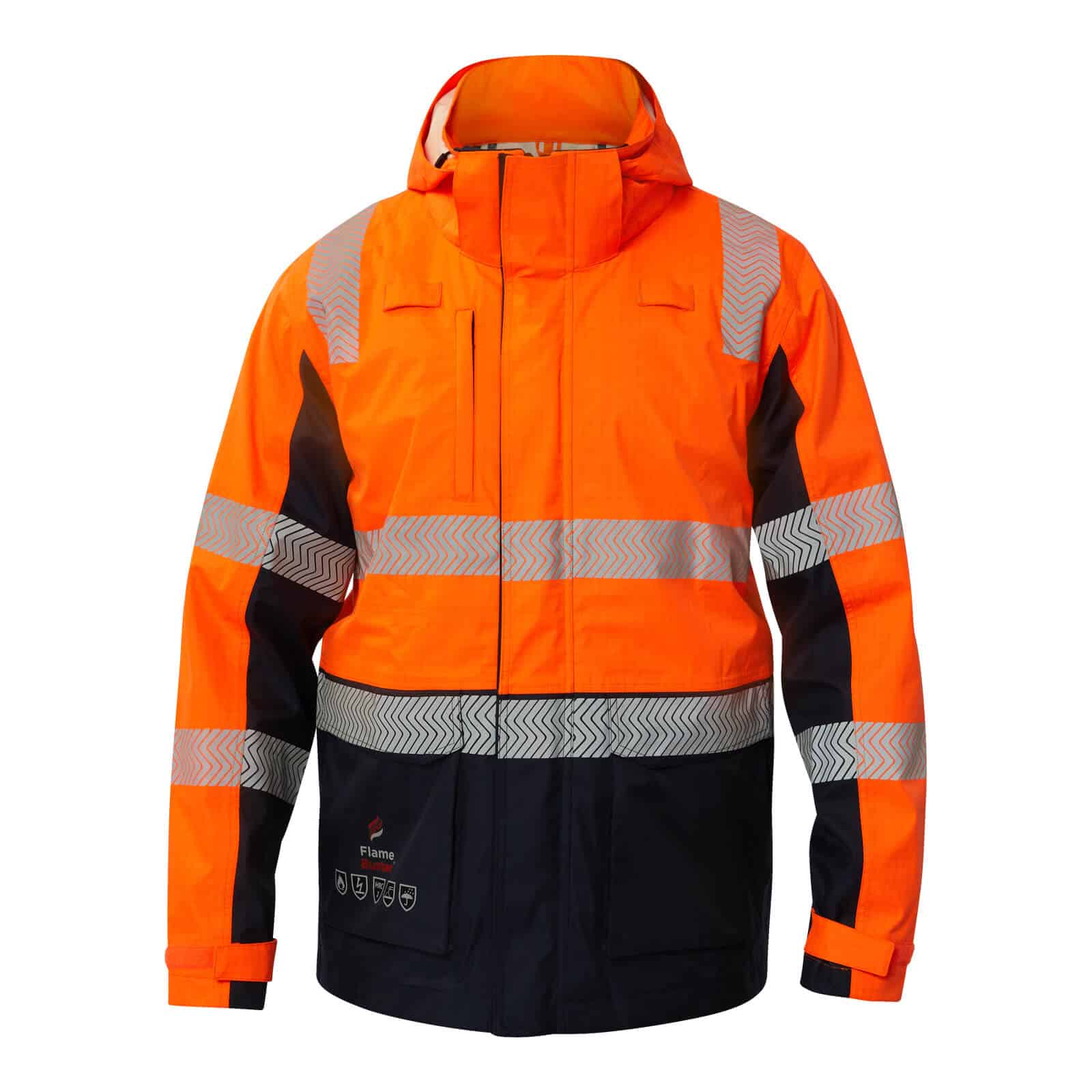 HRC2 INHERENT REFLECTIVE WET WEATHER 3 IN 1 JACKET illustration