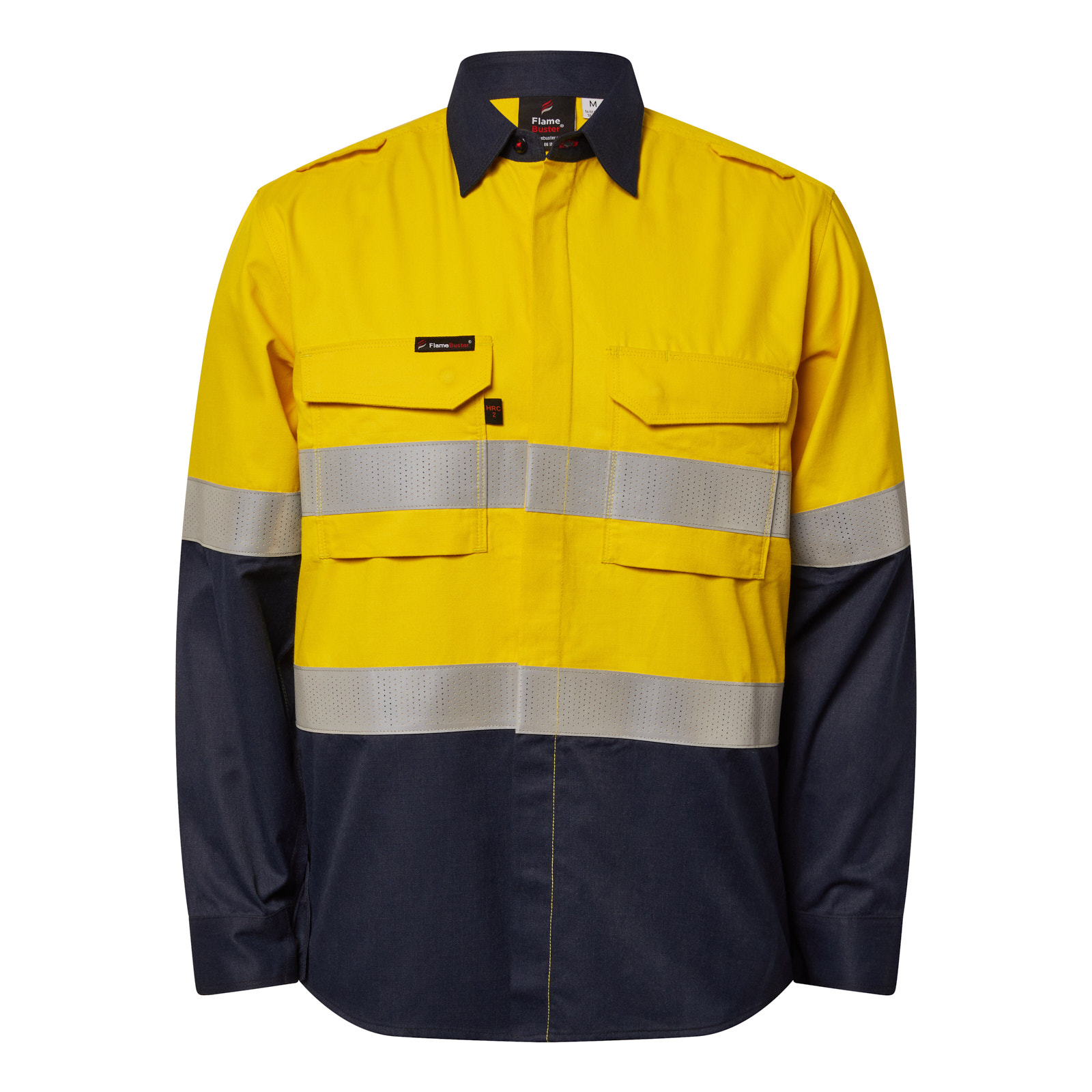 HRC2 INHERENT HI VIS REFLECTIVE SHIRT WITH GUSSET SLEEVES illustration